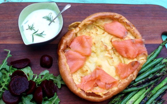 Smoked Salmon Yorkshire Pudding